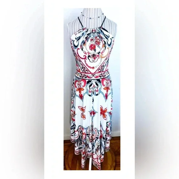 Boston Proper Halter Handkerchief Dress - size 6. BB - Picture 2 of 8